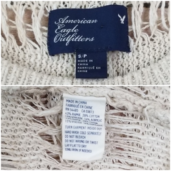 American Eagle Outfitters Knit Fringe Top Size S - Picture 3 of 7